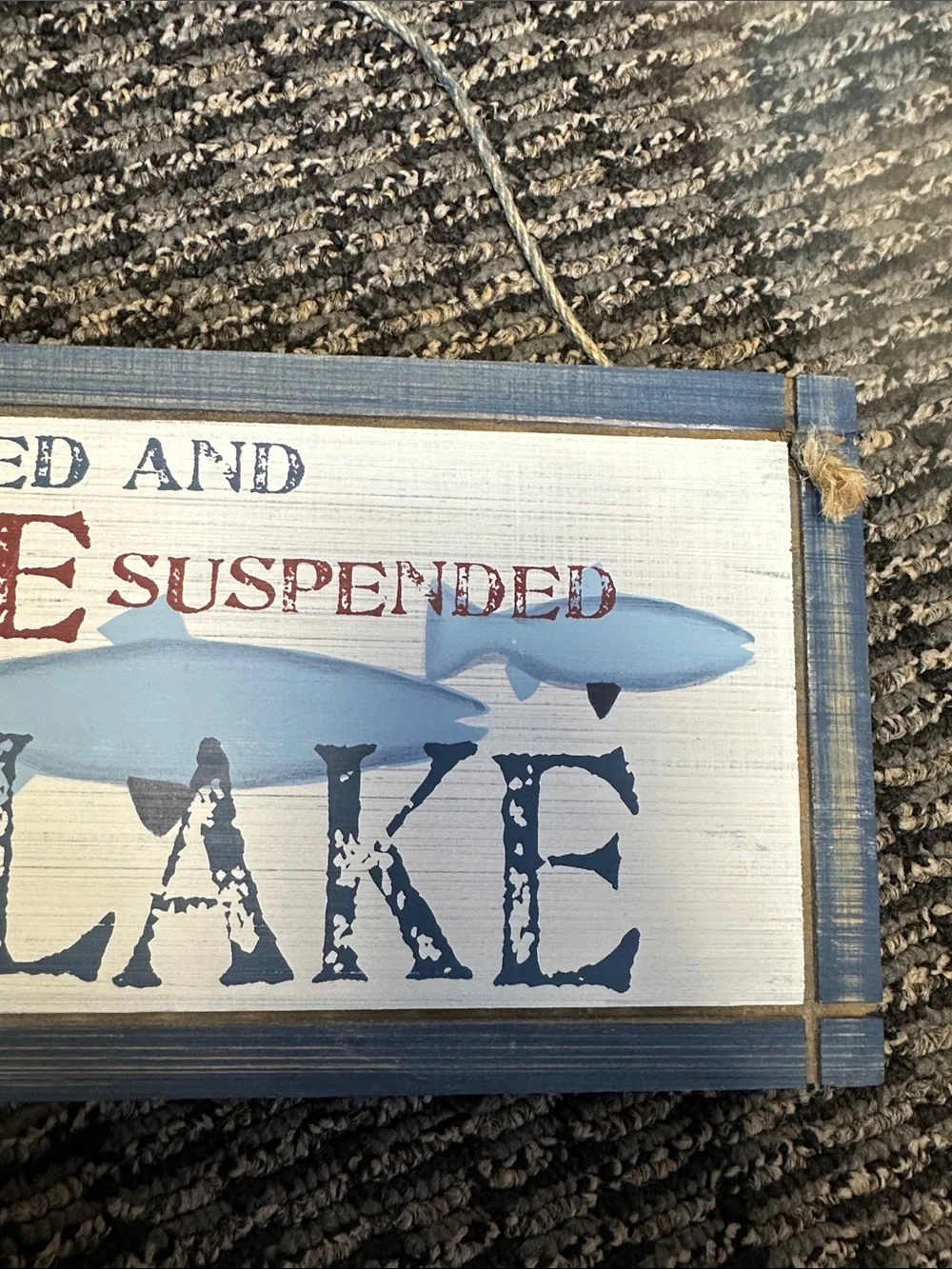 Nautical Blue white and red home decor for lake house